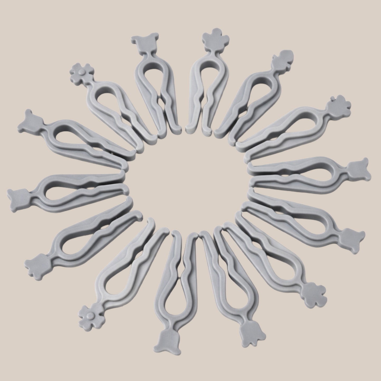 Spring less laundry clips