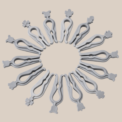 Spring less laundry clips